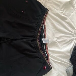 black scrub bottoms